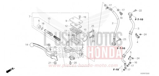 FRONT BRAKE MASTER CYLINDER SH125ADP de 2023